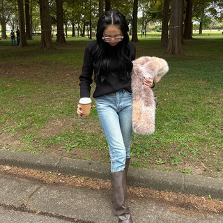 Daily Rib Round Knit