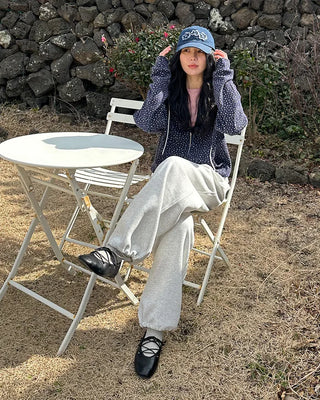 Flower Zip Hoodie