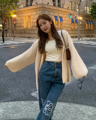 Square chain suede bag