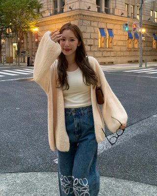 Square chain suede bag