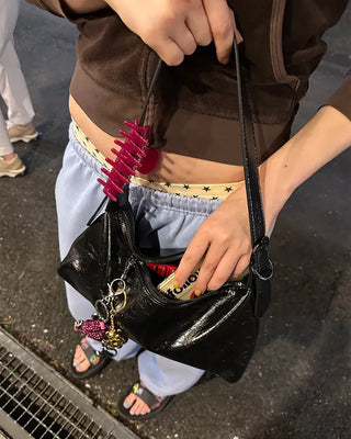 Eyelet Square Shoulder Bag