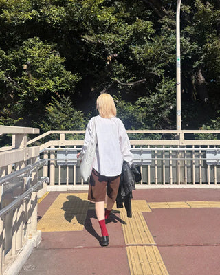 Modern striped long-sleeved shirt