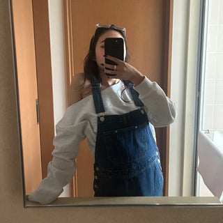 Off-shoulder sweatshirt