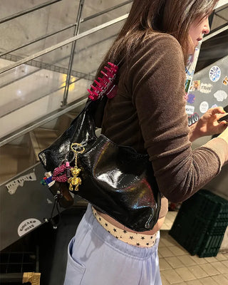 Eyelet Square Shoulder Bag