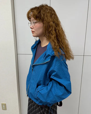 Crop Windbreaker Hoodie