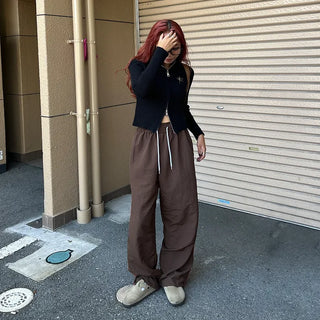 Applique zip-up knit