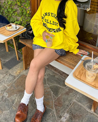 (Unisex) Drop Shoulder Oversized Sweatshirt T-Shirt