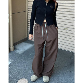 Applique zip-up knit