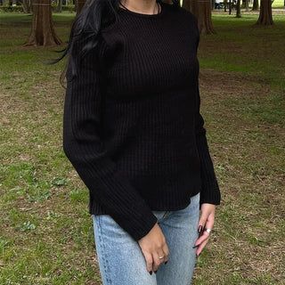 Daily Rib Round Knit