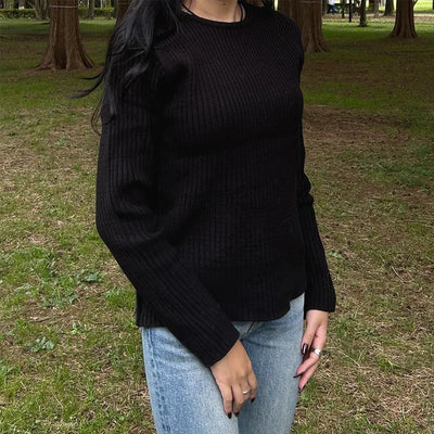 Daily Rib Round Knit
