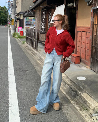 Suede tote bag