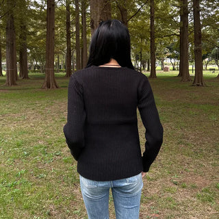 Daily Rib Round Knit