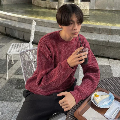 (Unisex) Blurred Round Knit