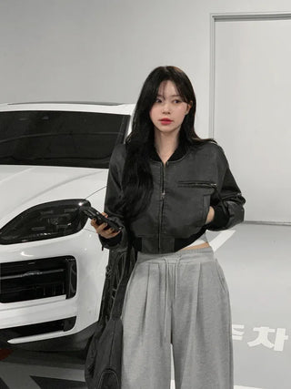 [3 colors] Pleated wide training pants