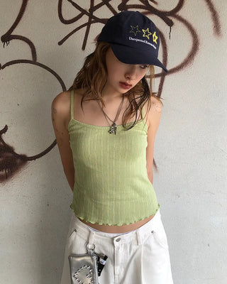 Three-Star Stitch Cap