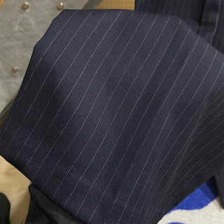 Striped wide slacks