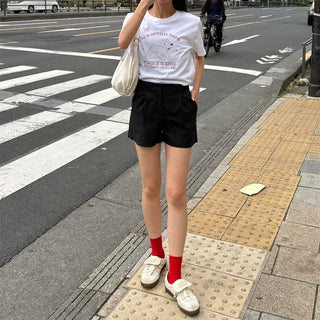 Pleated shorts