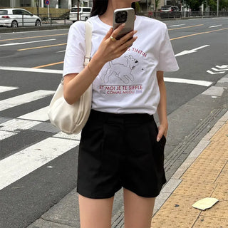 Pleated shorts