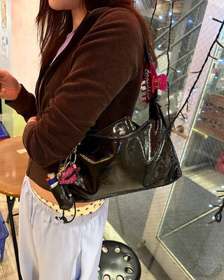 Eyelet Square Shoulder Bag