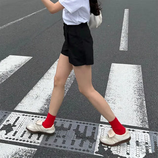 Pleated shorts