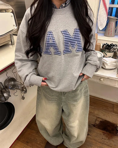 (Unisex) Border BAM Patch Sweatshirt