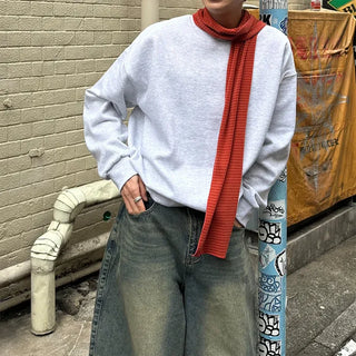 Oversized brushed sweatshirt