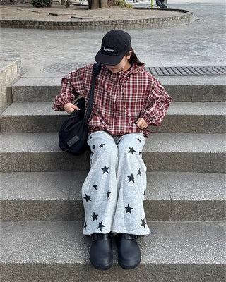 Star-embellished jogger sweatpants