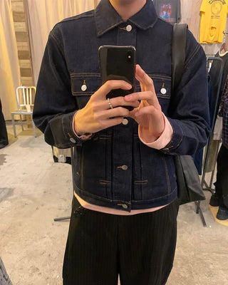 Stitch detail denim jacket