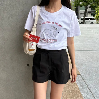 Pleated shorts