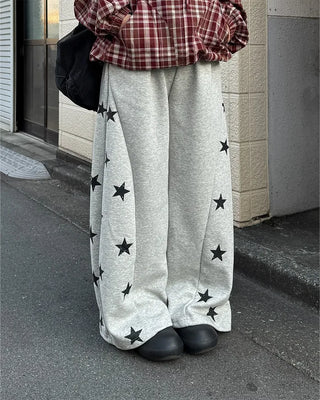 Star-embellished jogger sweatpants