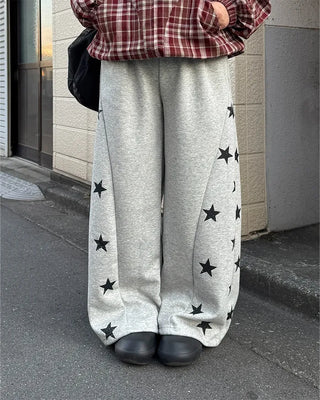 Star-embellished jogger sweatpants