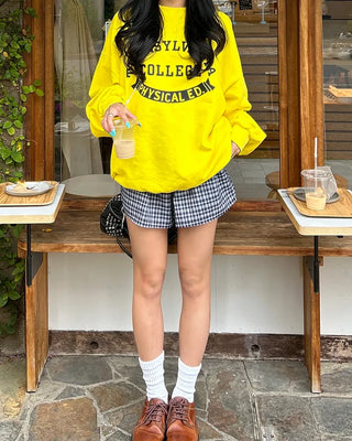 (Unisex) Drop Shoulder Oversized Sweatshirt T-Shirt
