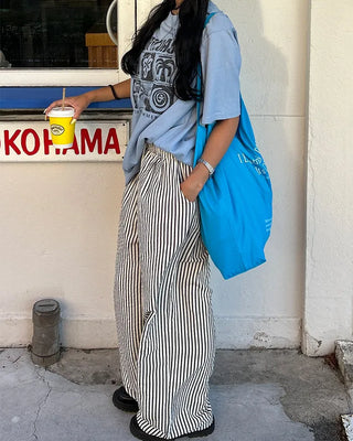 Lettering Square Big Tote Bag