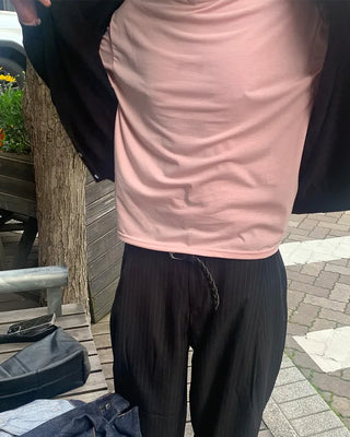 Basic Round Long-Sleeve T-Shirt