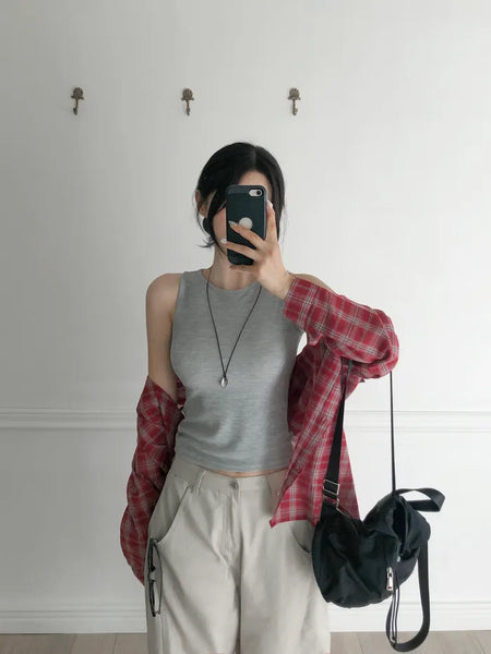 [8 colors] Basic Daily Sleeveless