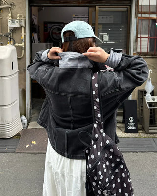 Pocket Color Denim Jacket