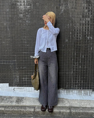 Basic camisole cardigan set