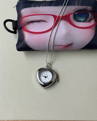 Watch pendant necklace