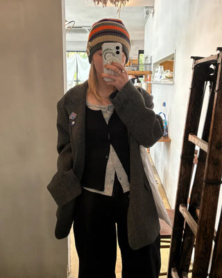 Layered Rib Cardigan