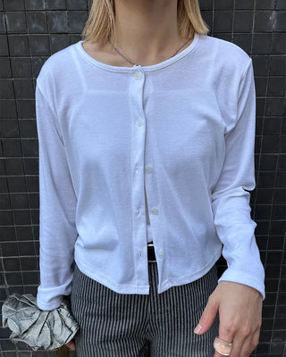 Basic camisole cardigan set