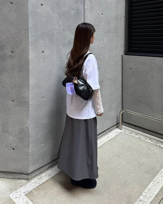 Lace sheer sleeve layered T-shirt