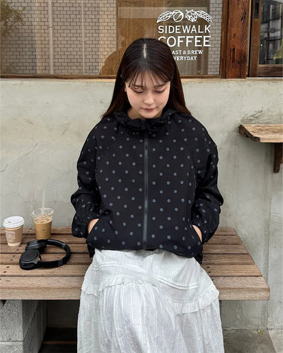 Polka Dot Mountain Hooded Parka
