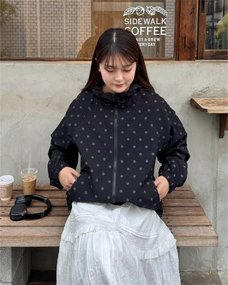 Polka Dot Mountain Hooded Parka