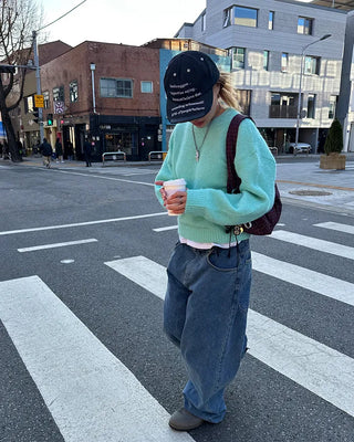 Tartan check one-shoulder hobo bag