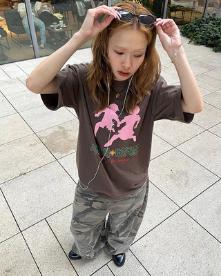 Camouflage Super Wide Cotton Pants