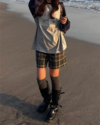 Square-toe triple-strap mid-calf boots