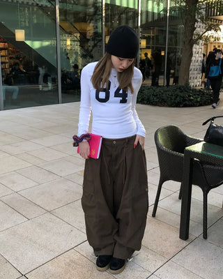 (Unisex) Waist String Balloon Cargo Pants