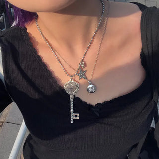 Skull Star Necklace