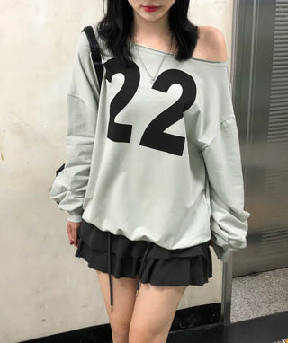 [2 colors] Tiered elastic skirt