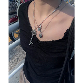 Skull Star Necklace